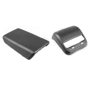 DIBOCHEPIN | Center Console Armrest Box Protector Air Vent Cover For Tesla Model Y Carbon Fiber Pattern