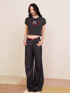 AIVEI | Celebrity Inspired Cherry Short Sleeve Round Neck Tshirt