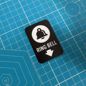 Doorbell Arrow Direction. Sticker Sign Small Label. Adhesive Arrow Doorbell Stickers. Doorbell Location Pointer