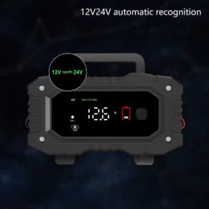 2024FOXSUR 12V-24V 25A รุ่นมืออาชีพ ชาร์จเร็วพิเศษ ชาร์จแบตรถขนาดใหญ่ รถเครน รถบรรทุก เรือ มอไซค์ ปลอดภัยสูง มีที่หิ้ว  (6-400Ah / 8 ระบบ)