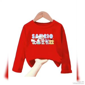 Atasan Kaos Anak Perempuan Lengan Panjang SANRIO Untuk Usia 1-12 Thn