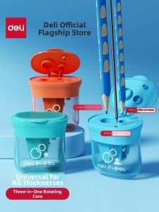 deli | Kids Large-Diameter Dual-Hole Pencil Sharpener