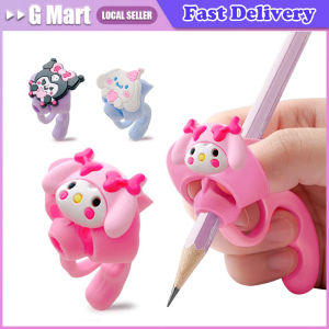 Kids Silicone Pen Grip - Ergonomic Pencil Holder Posture Corrector for Children Writing Aid Tool Set Childrens Pen Grip Writing Aid Grip Posture Correction Stationery Pencil Holder for Kids Handwriting Training Correction Device