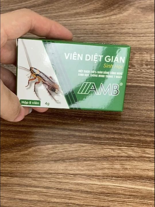 Thuốc diệt gián sinh học AMB, viên diệt gián, Viện Hàn lâm khoa học ...