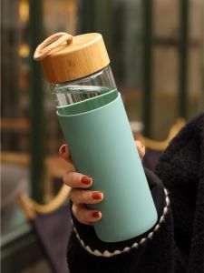 High Borosilicate Glasses Girls Good-looking Heat-Resistant Explosion-Proof and High-Temperature Resistant Water Cup Ins Mens Transparent Tea Brewing Cup