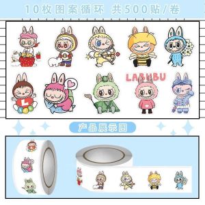 กาวติดบันทึกแบบกันน้ำสำหรับเด็กผู้หญิง ตัวละครการ์ตูนน่ารัก แผ่นพับสำหรับบันทึกข้อมูลแบบเคลื่อนที่ ขนาดเล็ก 2025 รุ่นใหม่