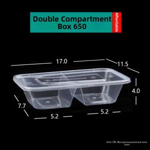 Business Plastic Thickened Square Meal Box