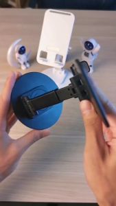 Mobile Phone Holder Table Stand Aluminum Alloy Rotating Mini Desktop Metal Mobile Phone Tablet Holder Dock Stands