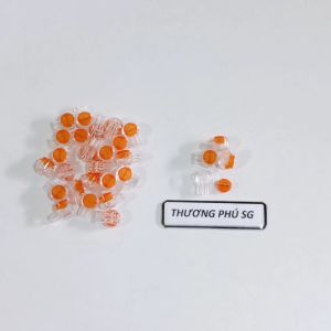 Hạt rệp K1 nối cáp mạng cáp điện thoại (Rệp K1 2 lổ kích thước 0.4mm -- 0.6mm)