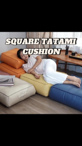 Square Tatami Floor Cushion/PU Leather Floor Seat/Japanese Style Meditation Pillow【Luckyhome】