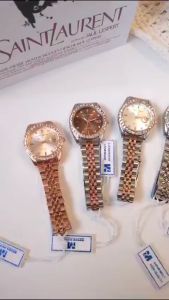 Jam Tangan Wanita Seven Minute 737 Analog Tanggal Original Rantai Stainless Steel