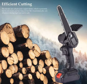 Makita Cordless Electric Chain Saw Mini 6 Inch Woodworking Handheld Pruning Chainsaw Garden Portable