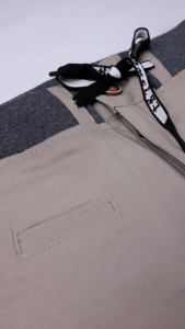 FR James Celana Panjang Pria Chinos Rib Zipper Edition