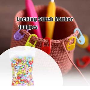 1000Pcs Plastic Knitting Crochet Locking Stitch Markers Crochet Knitting Tools Sewing Clips Fabric Pin