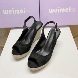 Giày Cao Gót Đế Dày Mùa Hè Mới Cho Nữ Giày Cao Gót Đế Xuồng Đế Bệt Chống Thấm Nước Đế Bằng Đế Cao Su Đế Xuồng Mũi Tròn