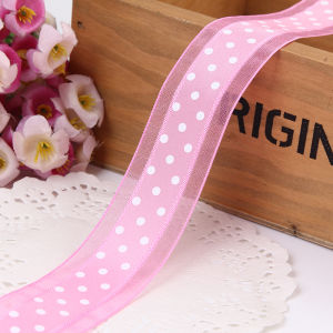 125mm Bilateral Organza Printing Polka Dots Ribbon Handmade Hair Bow Party Christmas Wedding Decor DIY Sewing Fabric 1 Yard