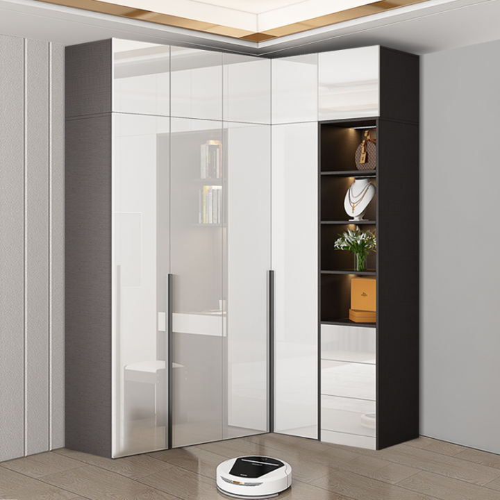 I-Shaped Corner Wardrobe Cloakroom 90 Degrees Corner Cabinet Household ...