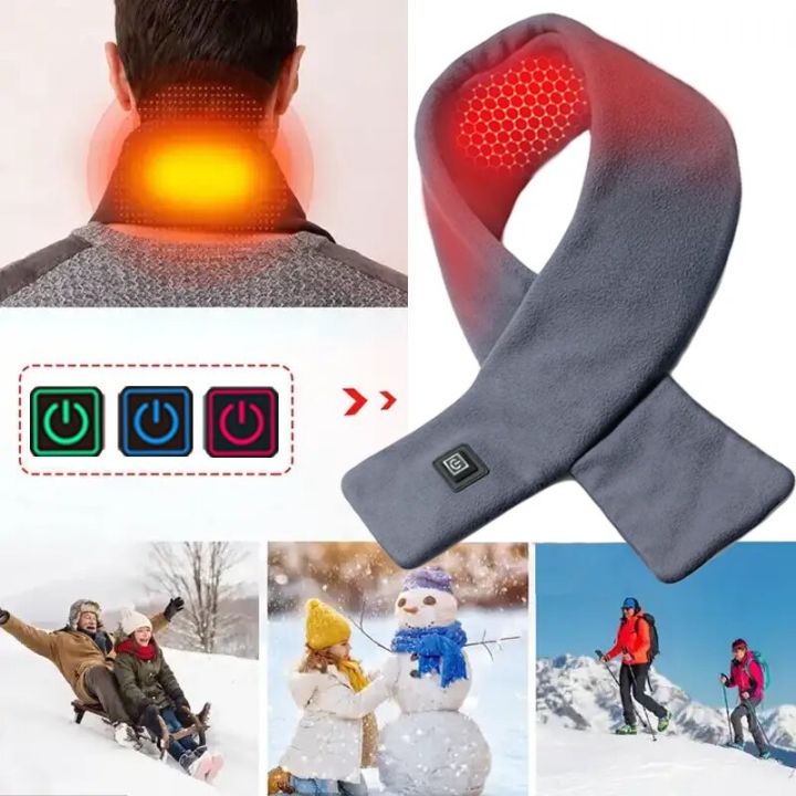 Adjustable USB Heated Scarf for Ultimate Warmth