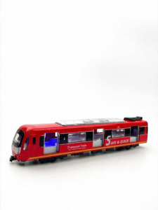 KAIWEI | Mô Hình Tàu Điện Cao Tốc hoặc Metro Hợp Kim với Chức Năng Âm Thanh và Ánh Sáng