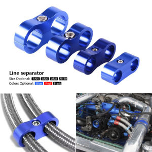 JaneDream Universal Auto Part AN4 AN6 AN8 AN10 Billet Oil Fuel Water Hose Tube Seprator Divider Clamp Line Pipe Clamp Tubing Bracket Clamp