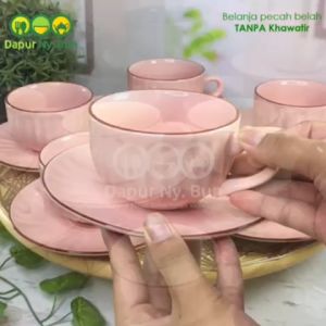 6 Pasang Cangkir Set RAMEKIN / Cangkir Set Model Labu