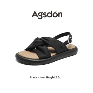Agsdon | New Spring Summer French Style Lightweight Versatile Soft Bottom Casual Sandals