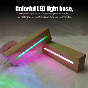 👍[Hot Sales] Ligghig 3D Wooden Led Lamp Base USB Cable Switch Night Light White/Warm/Colorful 3D Led Night Lamp