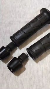 HANDGRIP KAZE STANDAR MOTOR KAWASAKI PLUS SET JALU STANG PCX HITAM UNIVERSAL