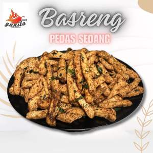 Basreng Stik Bumbu Basah Daun Jeruk/Basreng Pedas 100 Gram