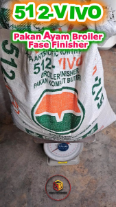 512-VIVO Eceran 1 kg | Pakan Ayam Broiler Fase Finisher |  Pur Ayam Pedaging | Pakan Penggemukan
