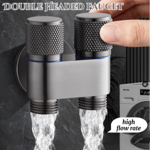 Copper Washing Machine Faucet Automatic Water Stop Valve Universal with Snap on Faucet Connector