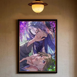 KAYOU | Frameless 5D DIY Diamond Painting Kit Apothecary Diaries Maomao Jinshi Anime Art Full Drill Mosaic Wall Decor Gift for Adults