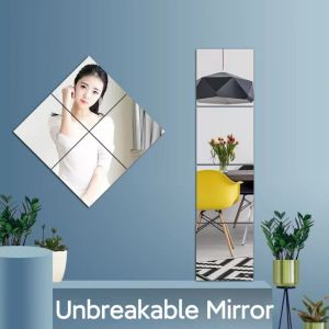 【1-3 Days Delivery】HD Full-Length Mirror Stitching Mirror Wall-Mounted Self-Adhesive Mirror Pasted Wall Acrylic Mirror