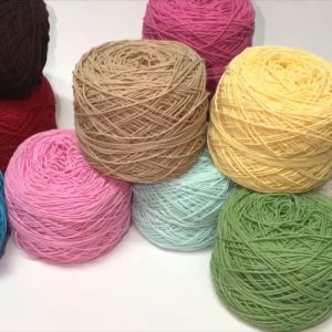 ไหมคอตตอนมิลค์ cotton milk yarn (นน. 50 กรัม) ไหมคอตตอนเบอร์20 ไหมเส้นใยธรรมชาติ ไหมพรมถักเสื้อ ไหมพรมถักให้ผู้ป่วย ไหมพรมนุ่ม ไหมพรมถักโครเชต์