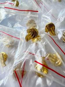 Singapore Souvenir - Merlion Head Collar Pin