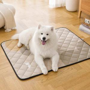 Teekland Pet Mat for Dog cooling pad for dogs Cage and Bed Waterproof Mat MoistureProof Pet Mat All Season Washable Pad Use Scratch Resistant Bed Pad for Large Dogs & Cats