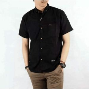 PROMO PAKET HEMAT 2 PCS KEMEJA POLOS LENGAN PENDEK /KEMEJA KANTOR