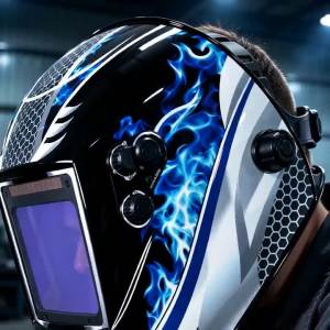 Welding Helmet Welder Mask Large View True Color 4 Arc Sensor Solar Power Auto Darkening Welding Mask For Welder