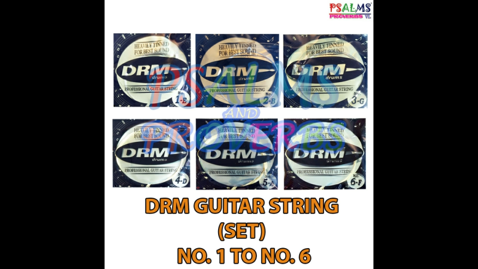 Guitar String (DRM) PER PIECE no.0 to no. 6