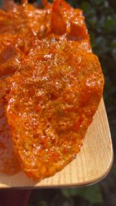 keywords: ขนมตัวปลาส้มโบราณ, ทานเล่นอร่อย, เคี้ยวเพลิน, ปราณบูรีจาก