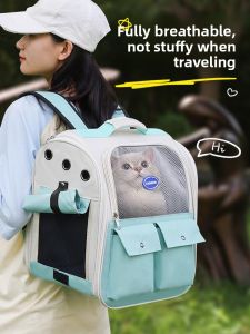 VOA | Portable Large Capacity Pet Travel Backpack Anti-Stress Space Cabin