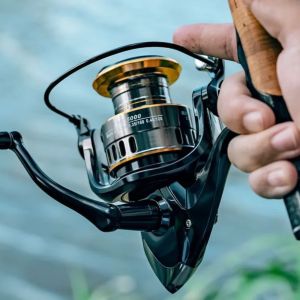 1× HE500/HE800 Full Metal Spinning Reel EVA Handle Standard Spool Capacity Sea Fishing Anchor Fishing Casting Rod Fishing Tackle