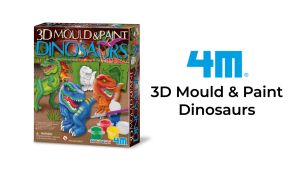 4M Mould & Paint 3D Dinosaurs / Educational toys kids toys children toys science kits arts and crafts kit seni fridge magnet STEM toys colouring kits mainan budak perempuan lelaki Eksperimen Creativity kit