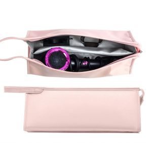 Portable PU Leather Hair Dryer Storage Bag Travel Case For Dyson/Airwrap Styler/Shark Flexstyle Carrying Supersonic Hair Dryer