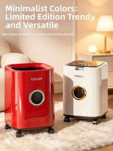 TAOCHUAN | Movable Elegant Large Capacity Home Trash Can With Lid