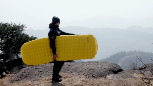 【Local Delivery】Qunature Ultralight Inflatable Cushion 490g 8CM Thickened Comfortable Camping Air Cushion Foldable Portable Moistureproof Outdoor Hiking Travel Bed