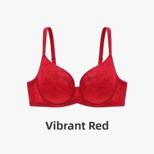 Breathable Gathering Invisible Large Size Bra