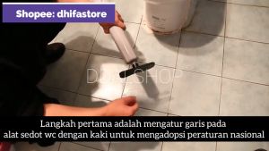 Alat Tembakan WC dan Wastafel Mampet Sedot Pipa Pendorong Saluran Drain Buster Suction Pump