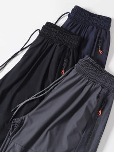 Quần Short Thể Thao Thường Ngày Mùa Hè Mỏng Rộng Rãi Bằng Lụa Băng Cỡ Lớn Quần Ngựa Ngắn Nhanh Khô Quần Áo Nam