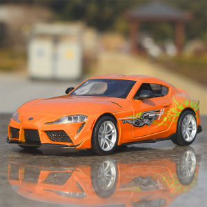 Toyota Supra 2020 Model Alloy Car Model High Speed And Passion 7 Sports Car Collectible Toy for Ages 14 And up Metal Material